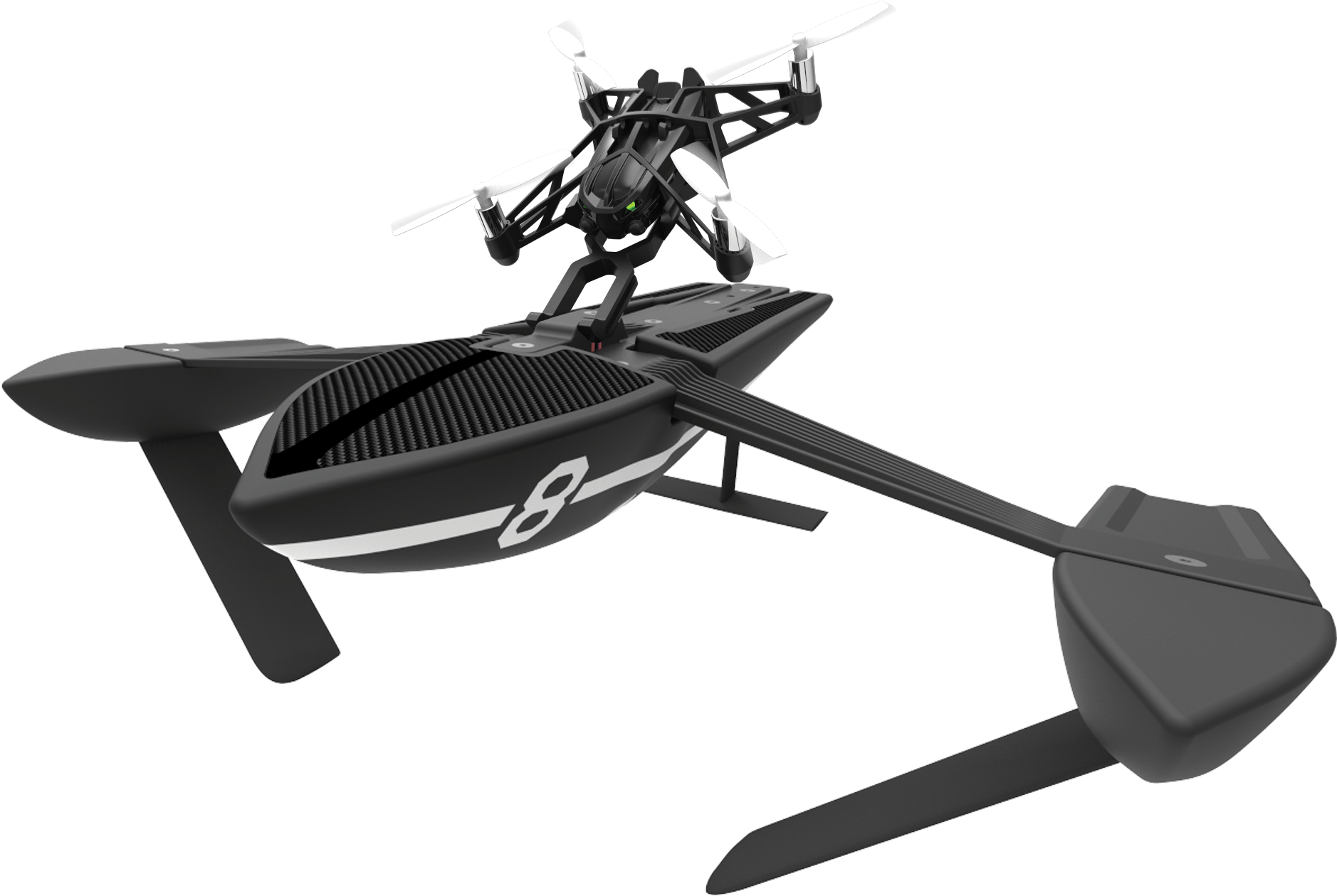 Hydrofoil Equipped Drone PNG