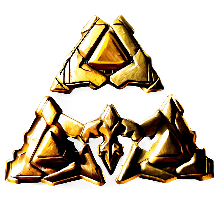 Hylian Triforce Badge Png Vxq78 PNG