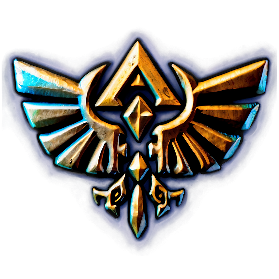 Hylian Triforce Badge Png Yau PNG