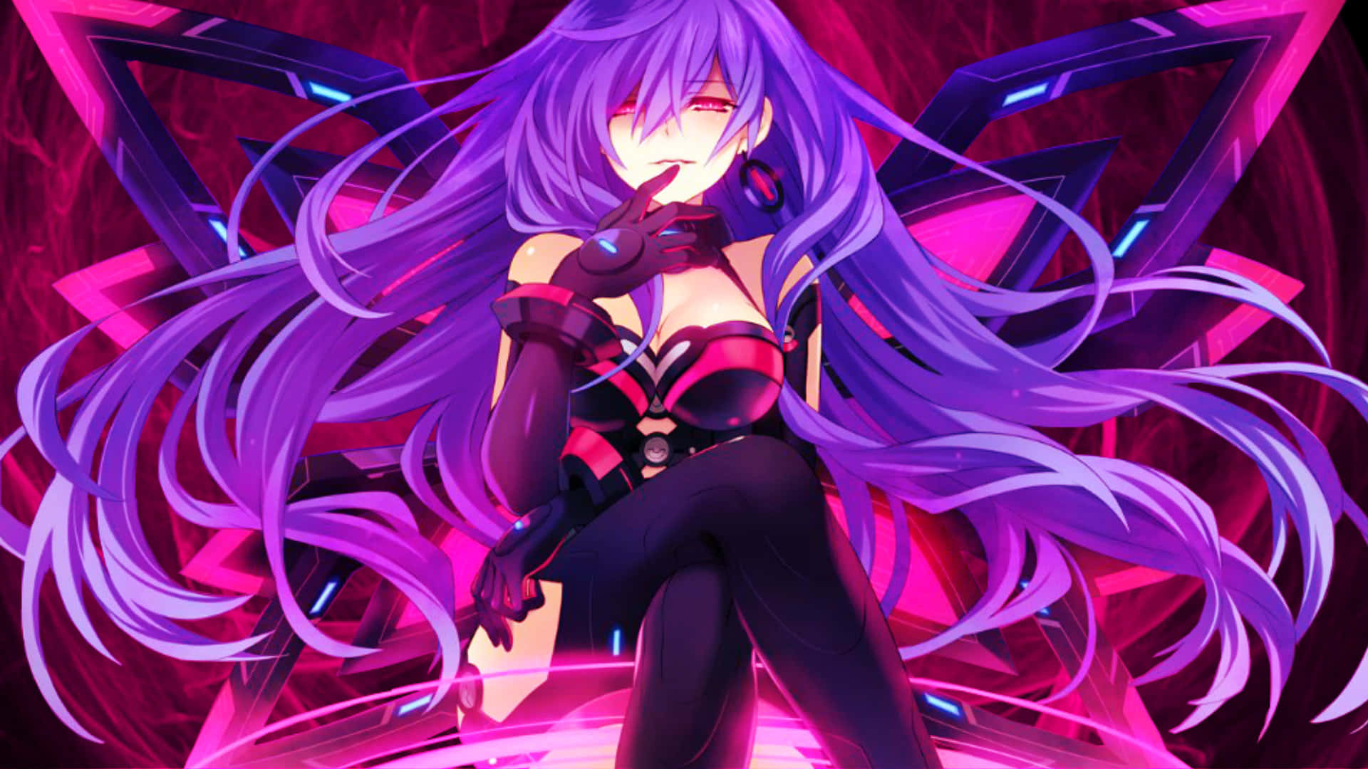 Embrace your inner goddess with the Hyperdimension Neptunia Video Game series Wallpaper