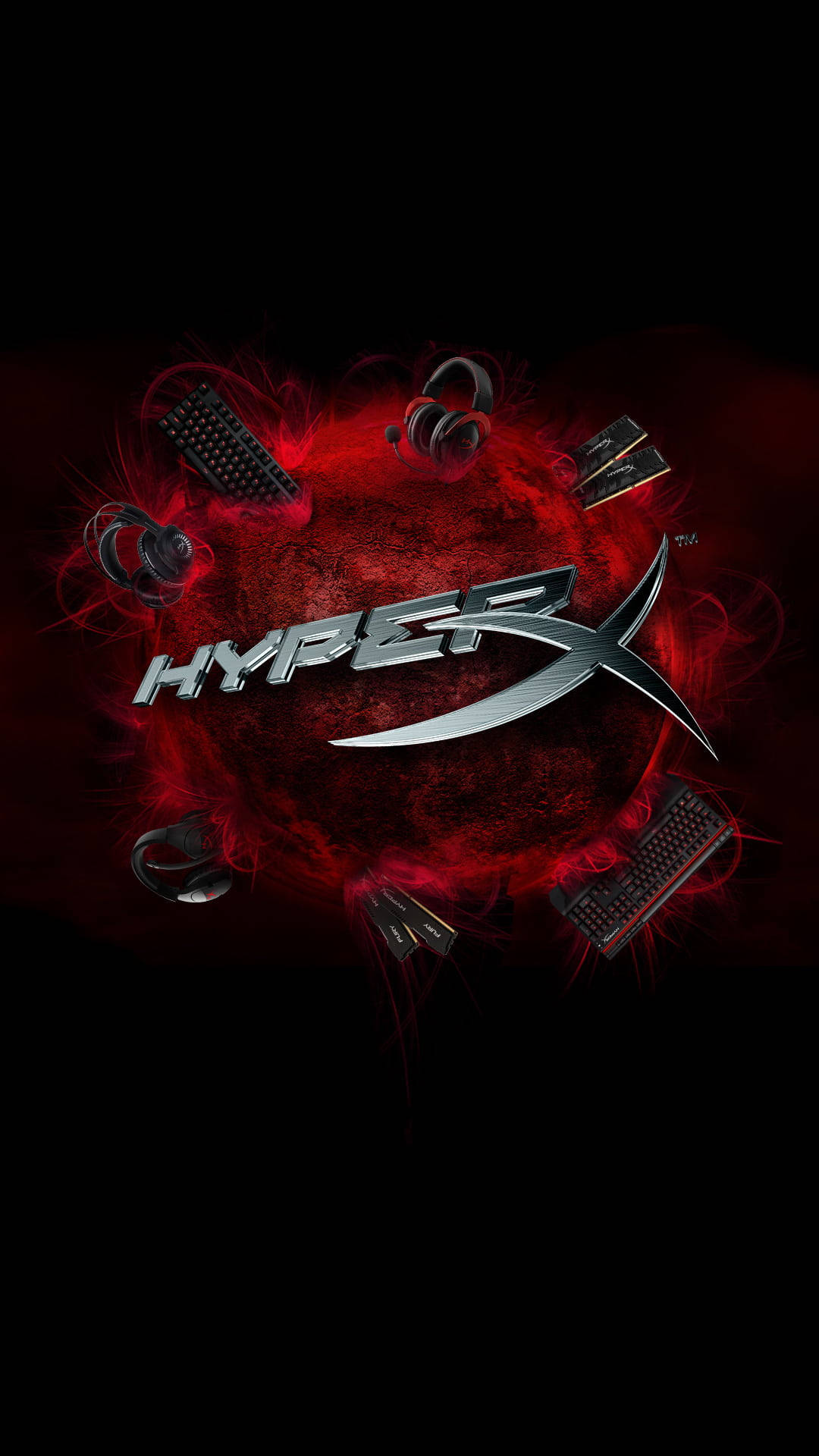 HyperX Black And Red Gaming Wallpaper