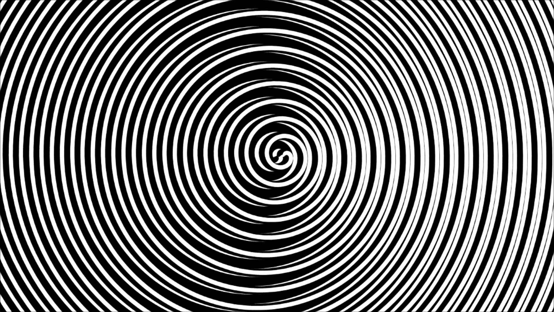 Hypnose Spiral Metal-lignende Mønster Wallpaper