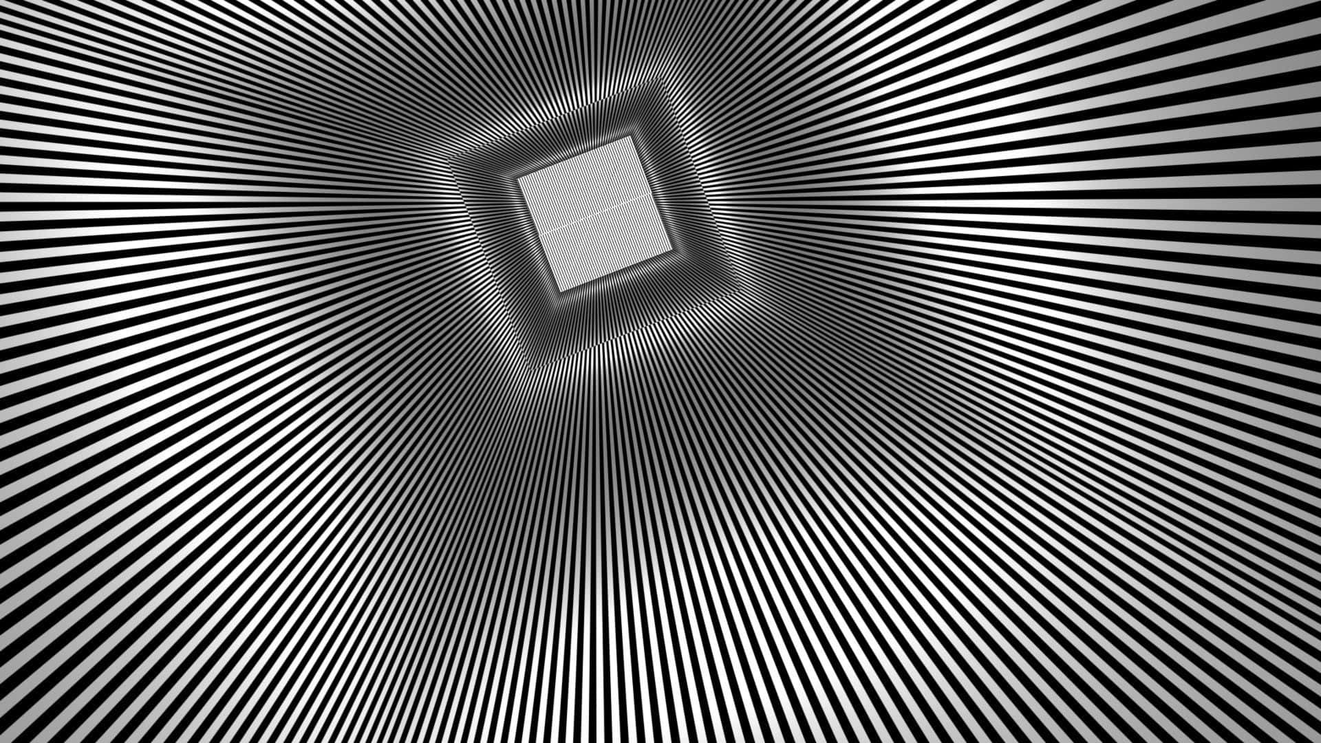 Hypnotic Black White Vortex Wallpaper