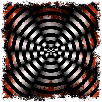 Hypnotic Sound Wave Illusion PNG