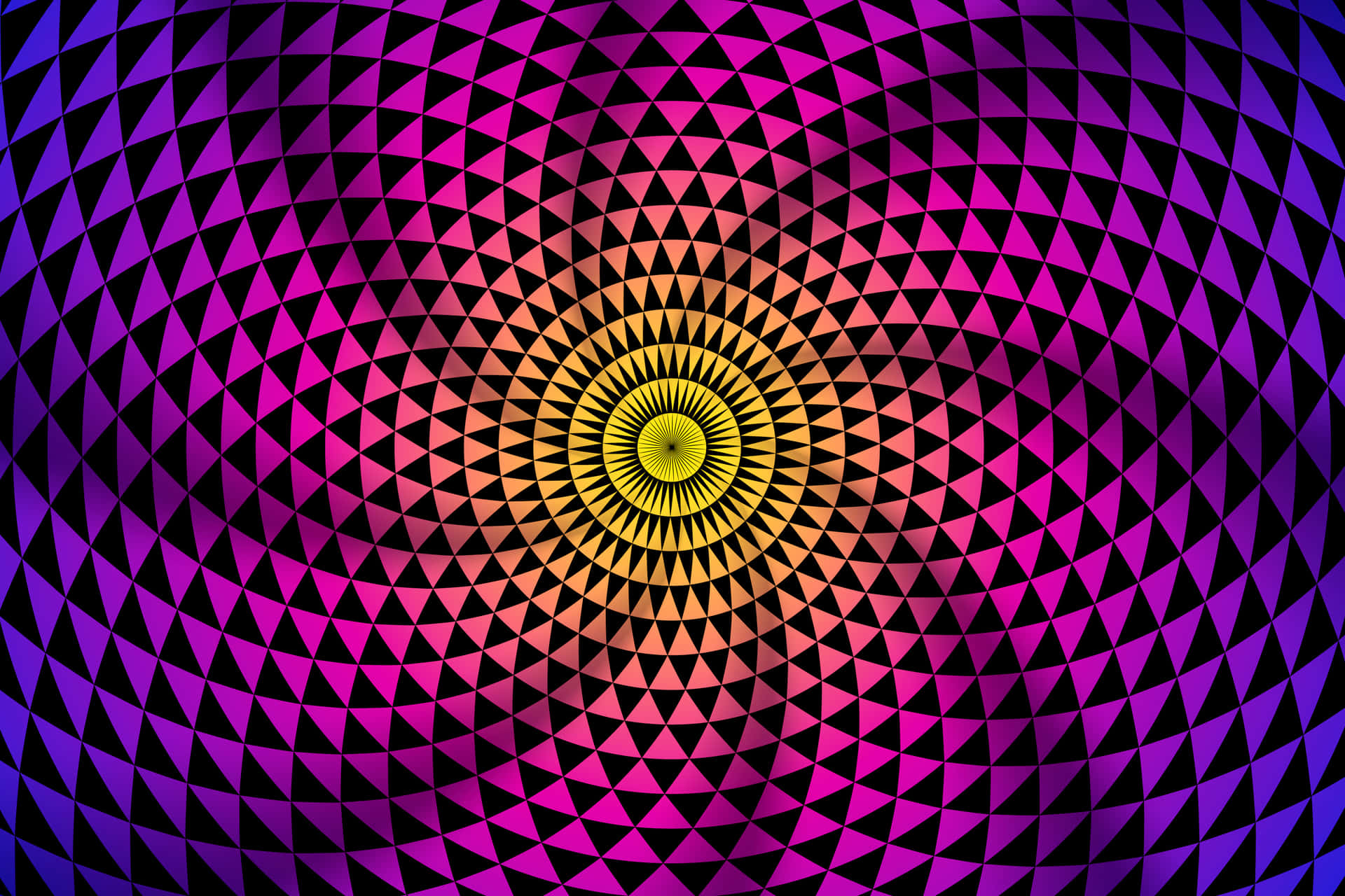 Hypnotic Spiral Illusion Wallpaper