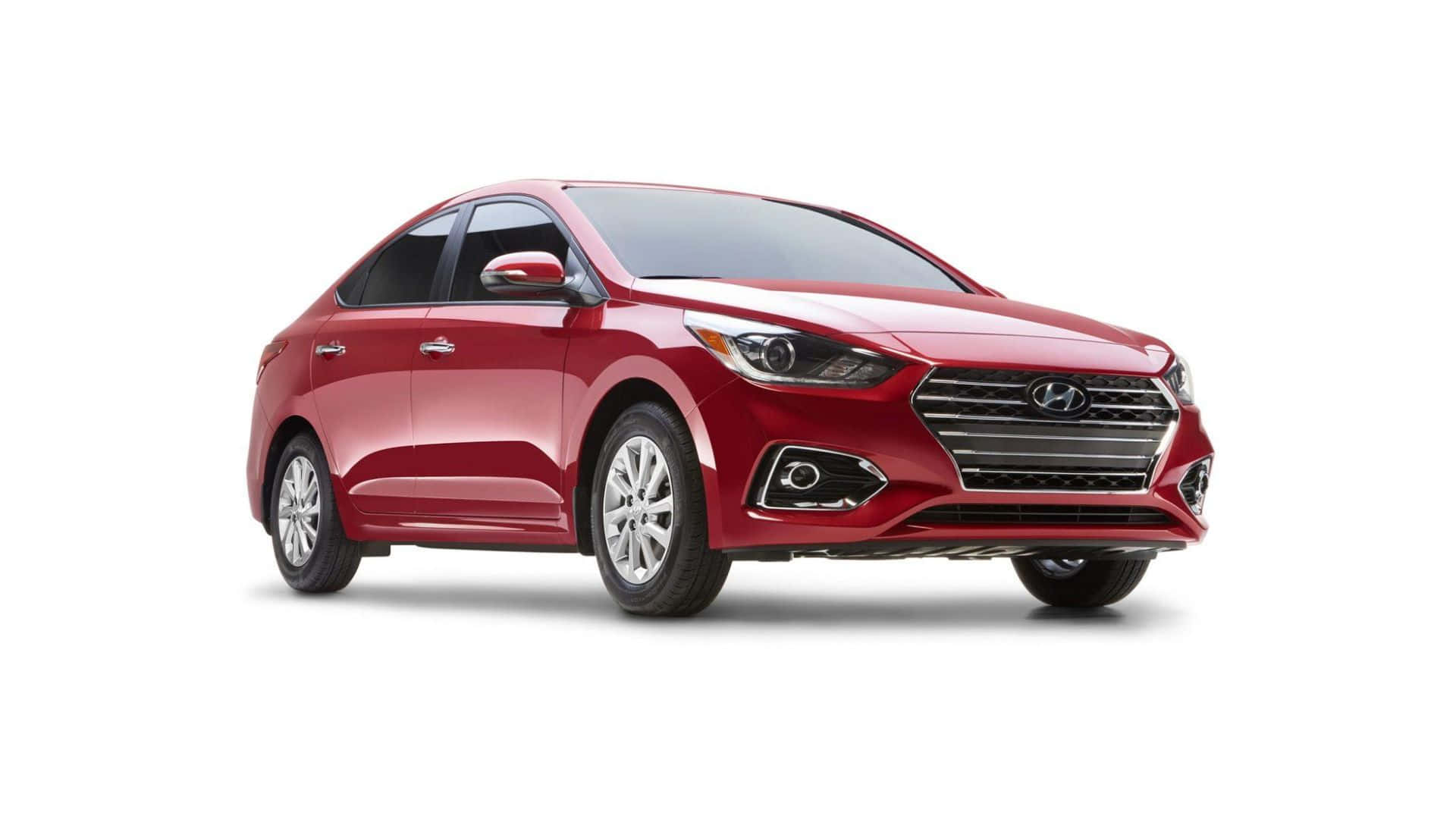 Sleek and Stylish Hyundai Accent on the Road Wallpaper