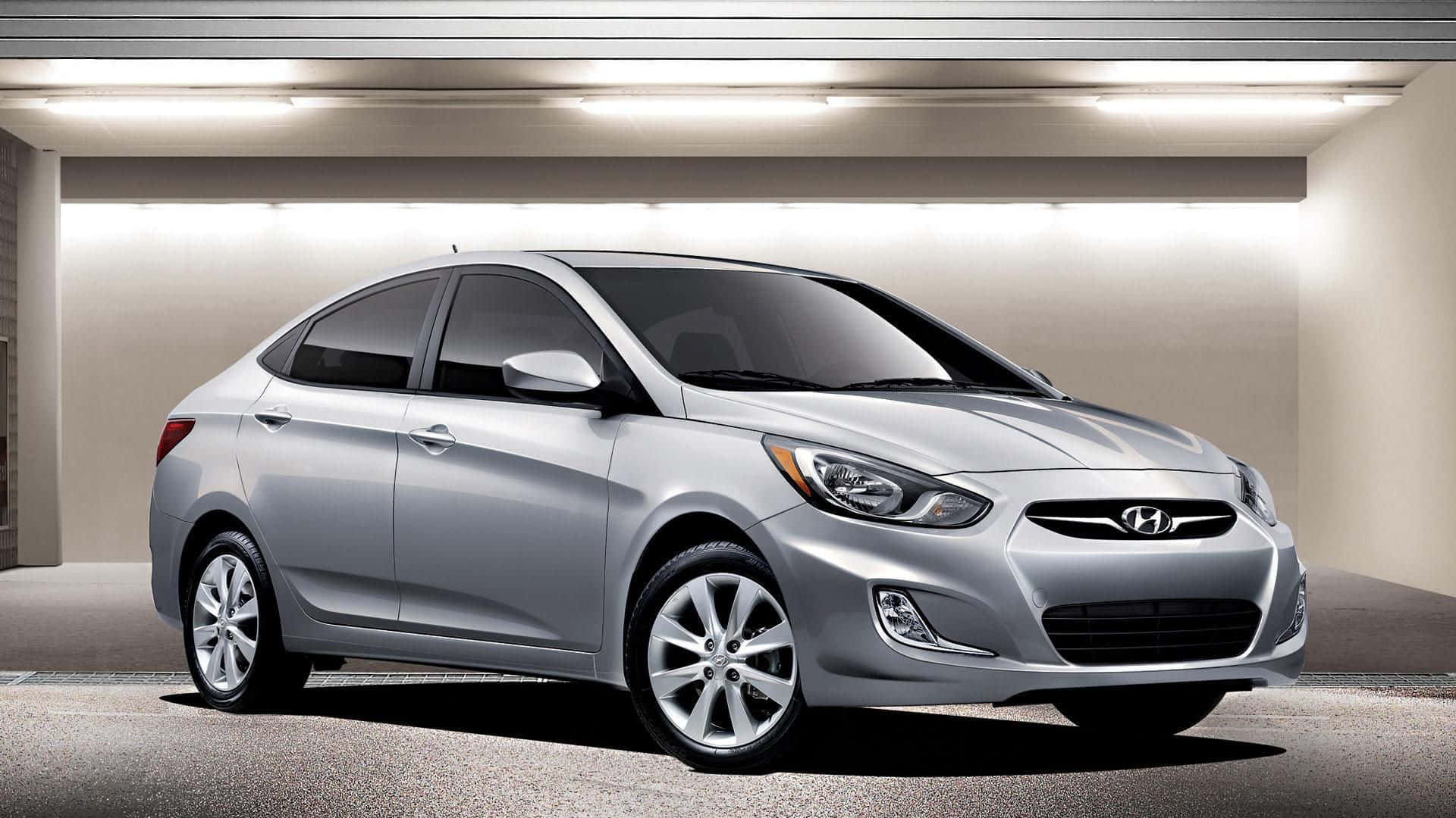 Captivating Hyundai Accent in Action Wallpaper