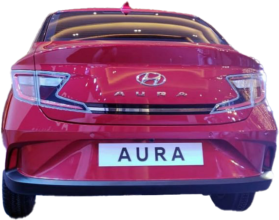 Hyundai Aura Rear View PNG