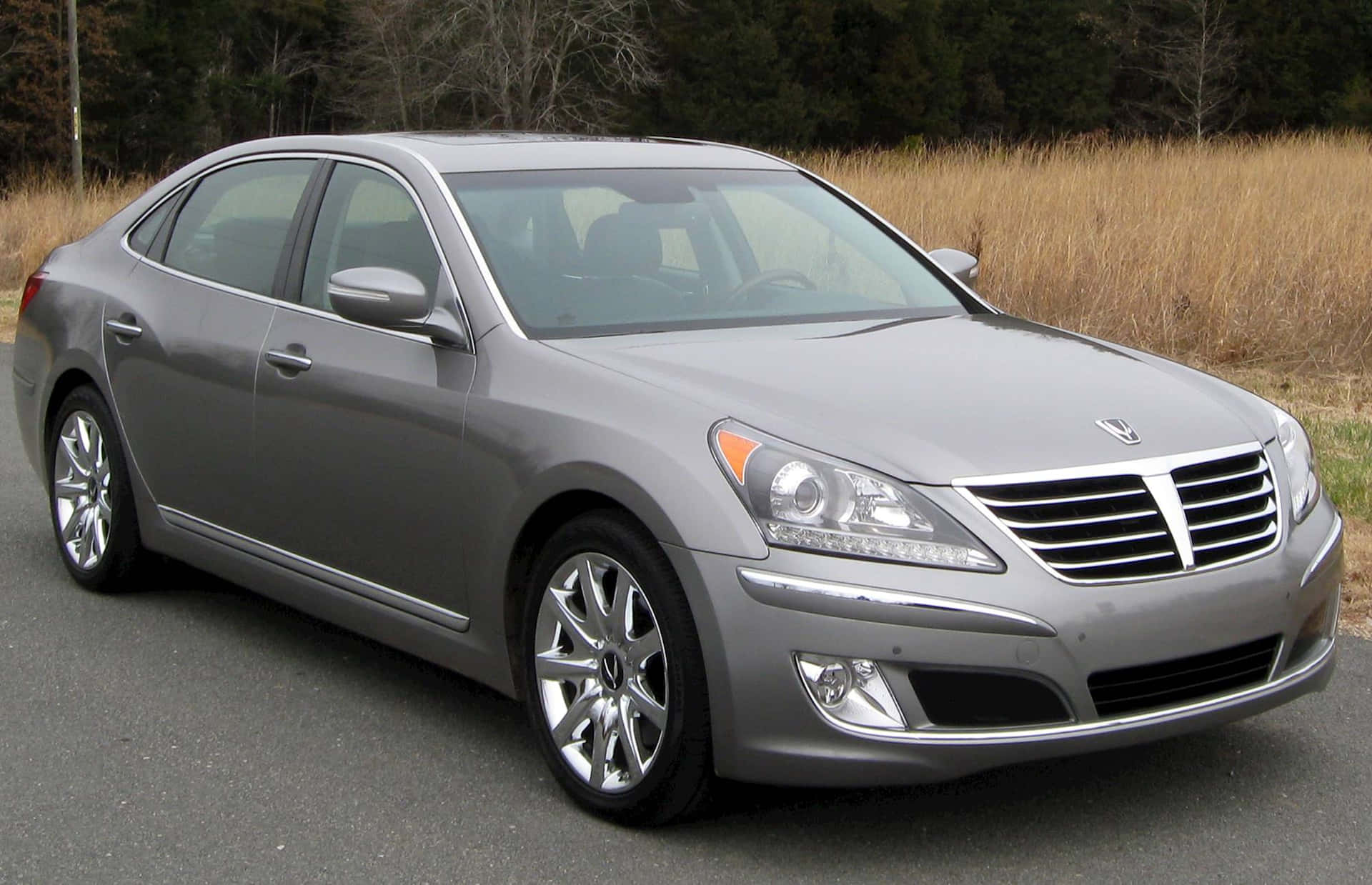 Luxurious Hyundai Equus in Sophisticated Style Wallpaper