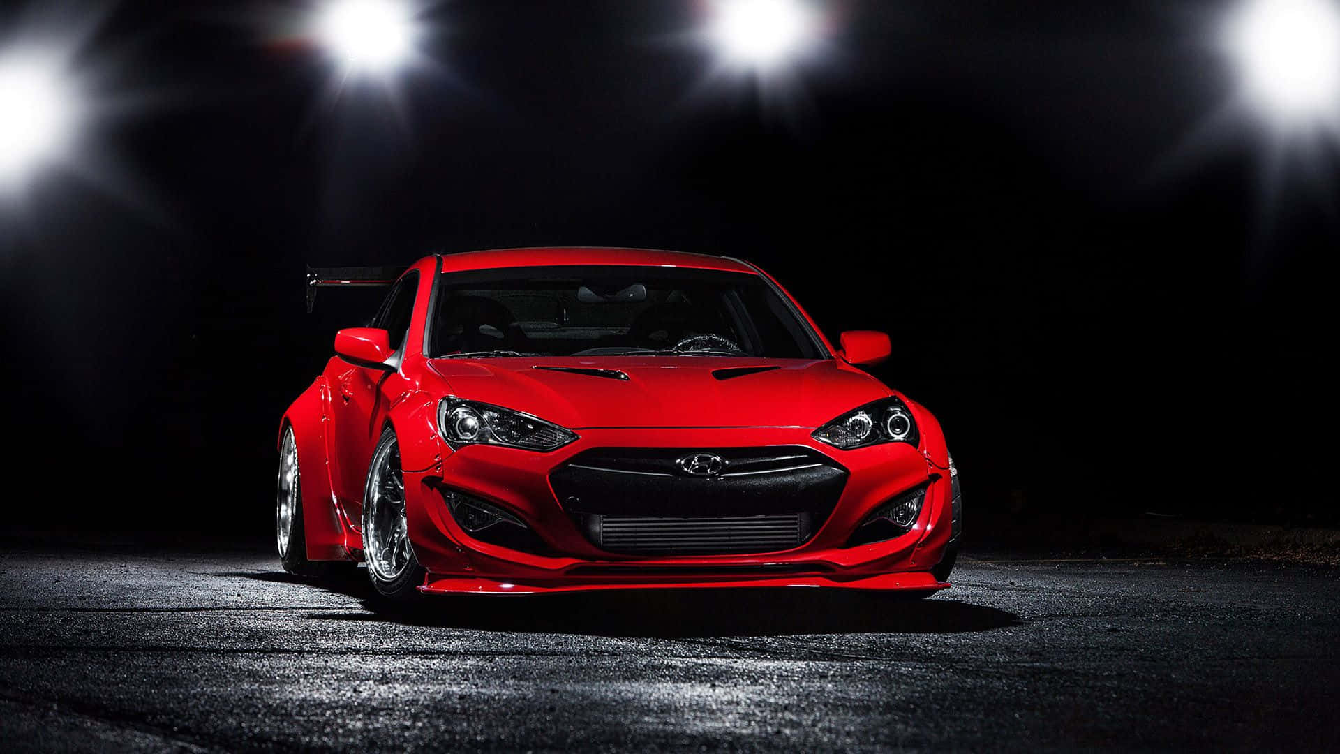 Captivating Hyundai Genesis on the Road Wallpaper