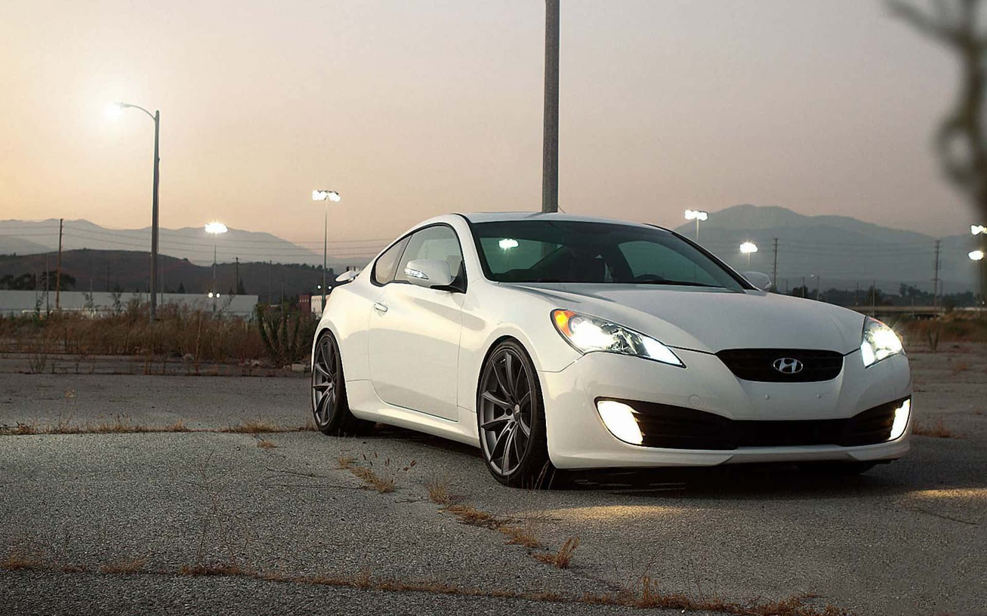 Captivating Hyundai Genesis in Action Wallpaper