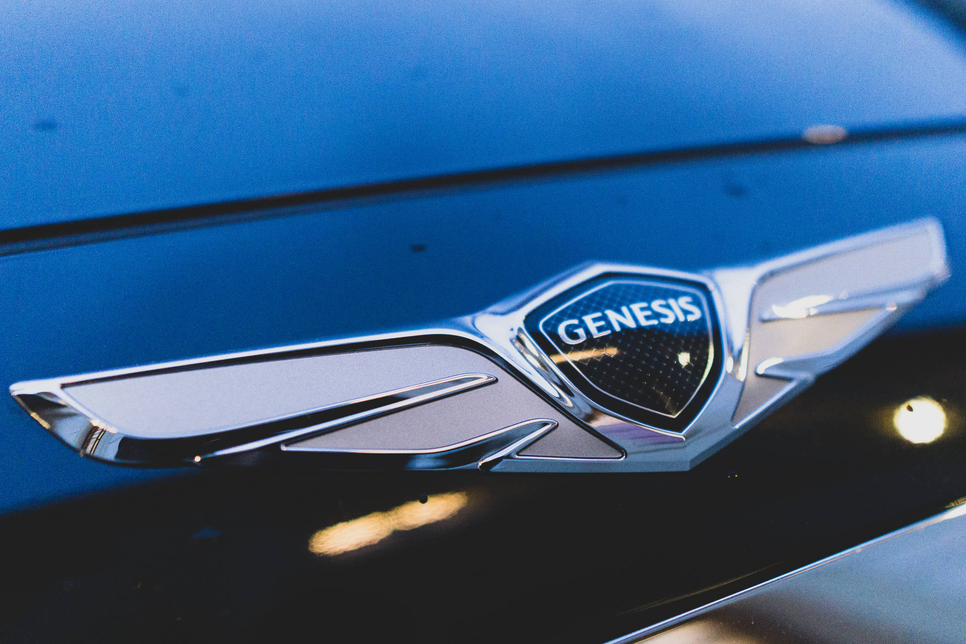 Hyundai Genesis Logo On Hood