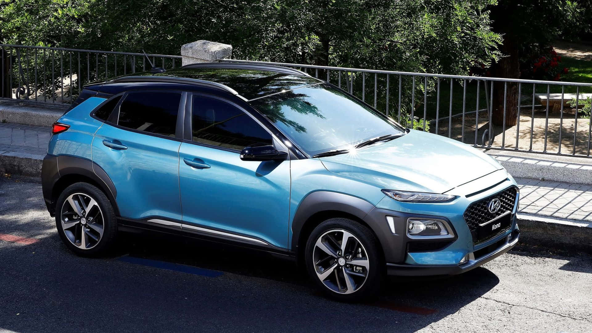 Hyundai Kona - Sleek, Compact SUV on the Move Wallpaper