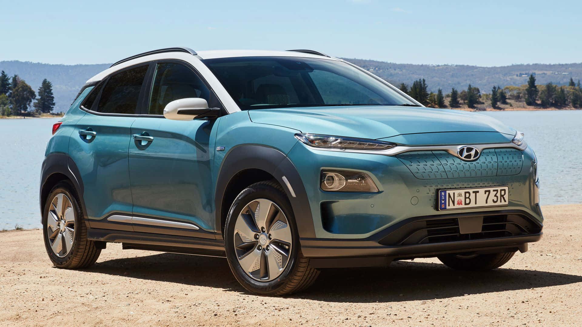 Stunning Hyundai Kona on the Open Road Wallpaper