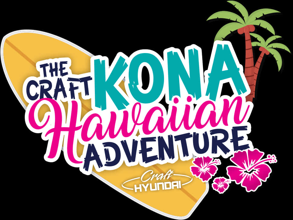 Hyundai Kona Hawaiian Adventure Logo PNG