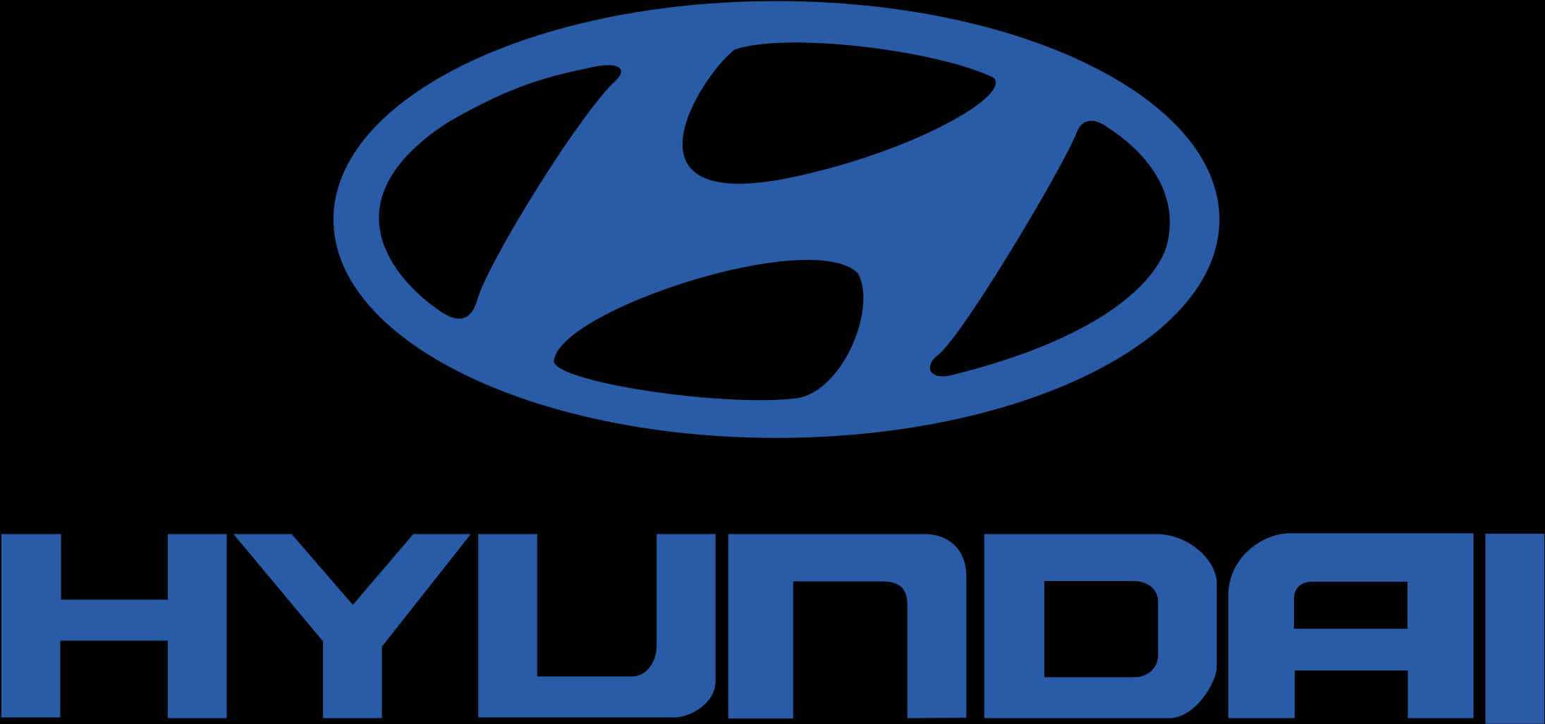 Hyundai Logo Blue Background PNG