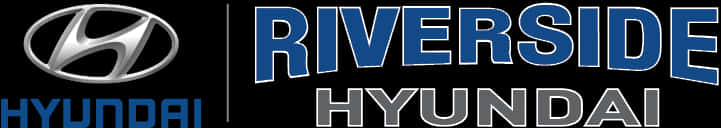 Hyundai Logoand Riverside Dealership Branding PNG