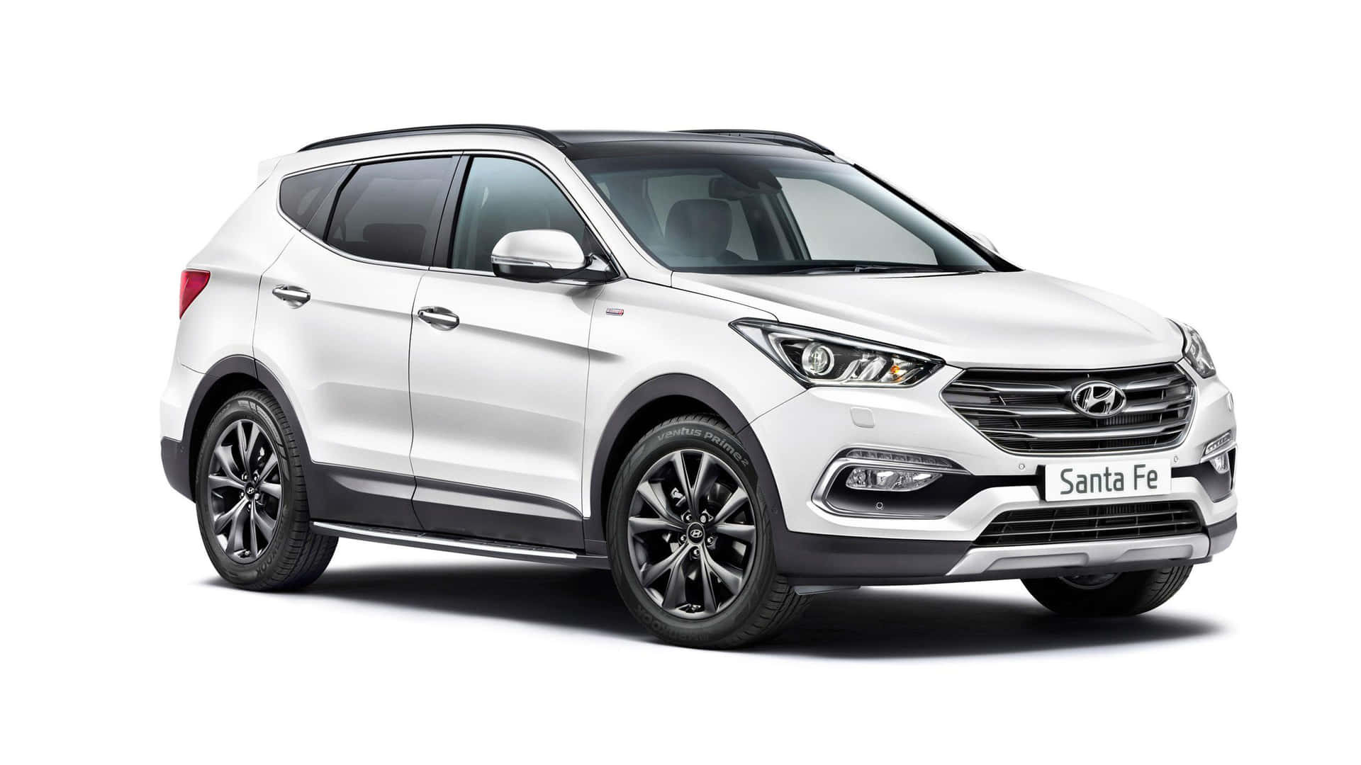 Stylish Hyundai Santa Fe on the Road Wallpaper