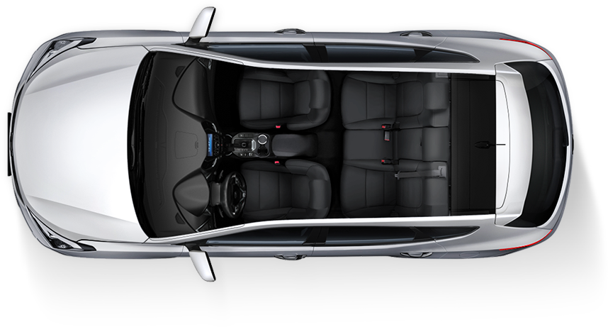 Hyundai Vehicle Top View Interior Layout PNG