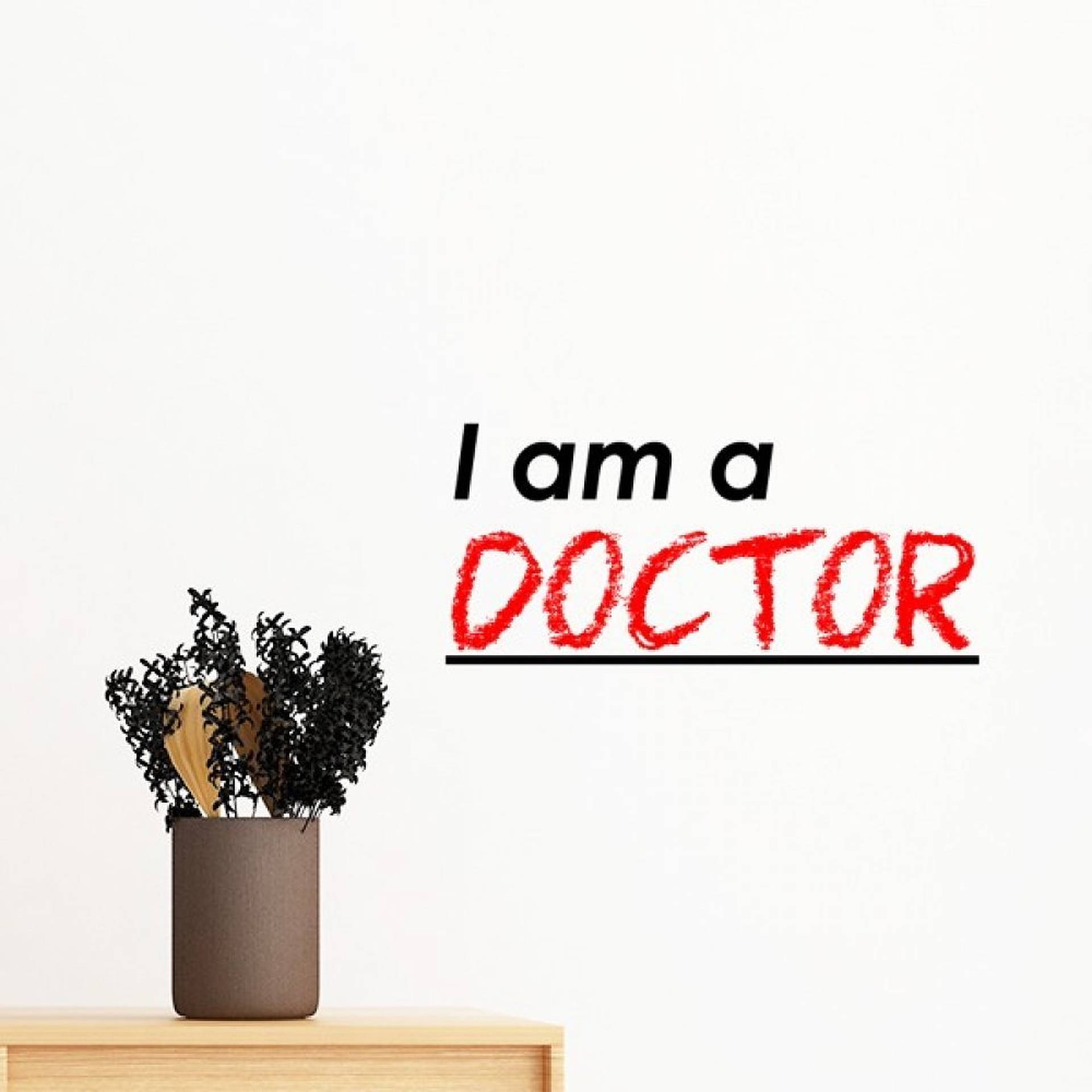 Confident Medical Professional - Standout in Stethoscope Wallpaper
