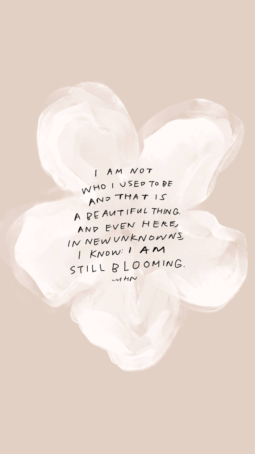 I Am Blooming Affirmation Wallpaper