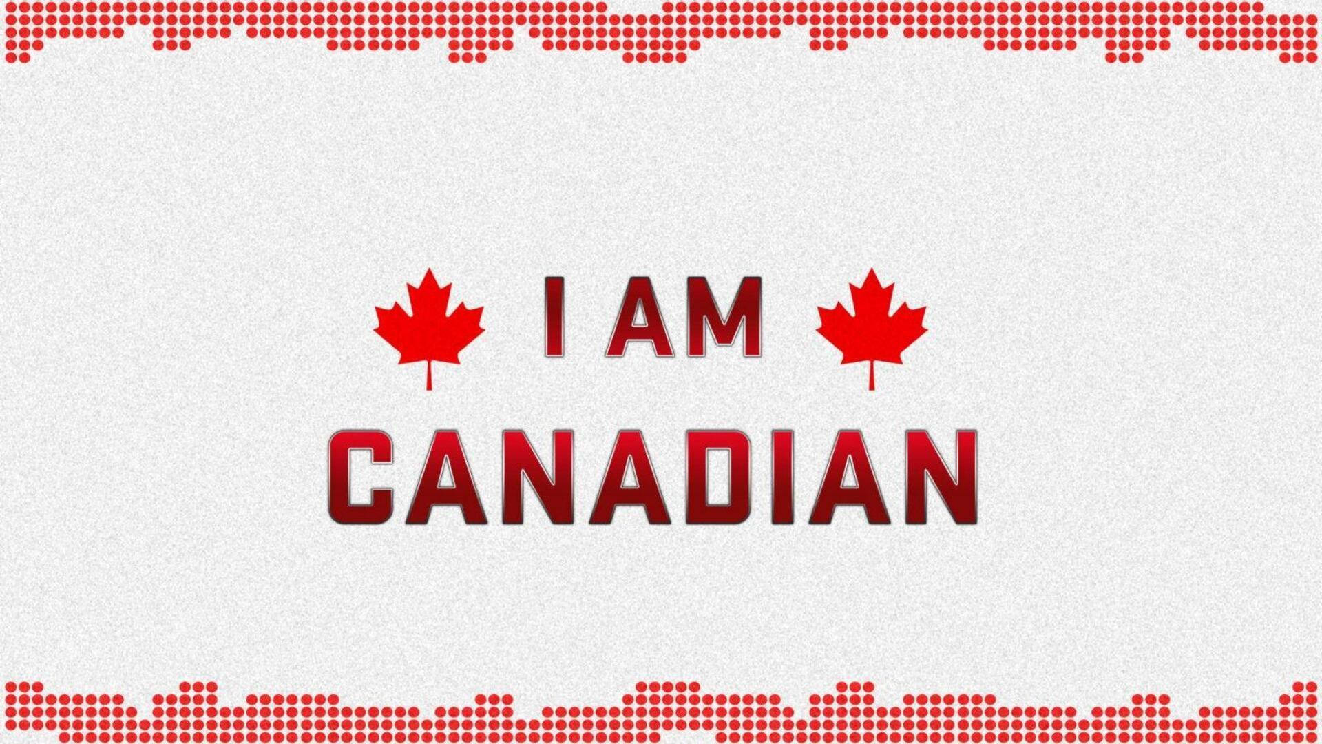 Ichbin Kanadier/ Kanadierin. Kanadatag. Wallpaper