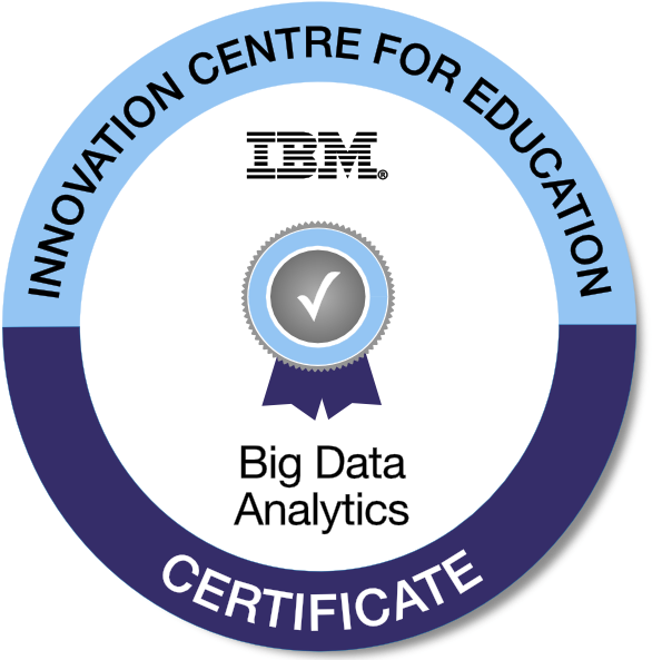 I B M Big Data Analytics Certificate PNG