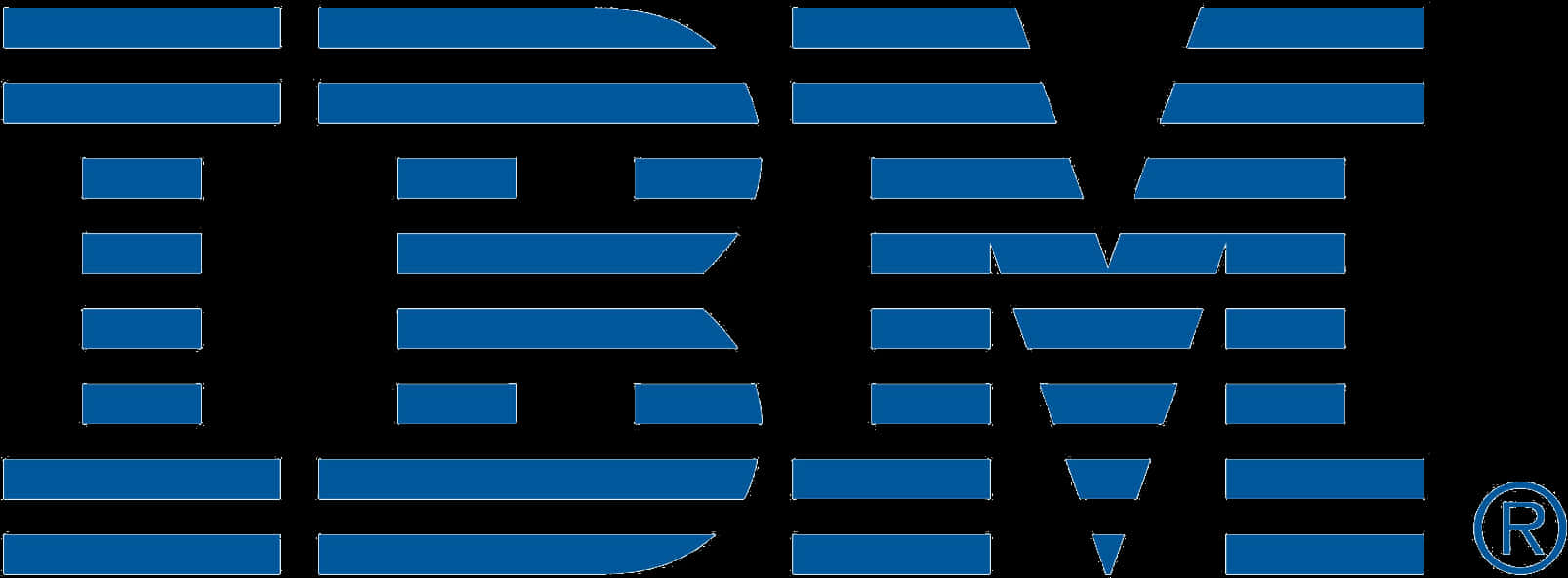 I B M Logo Striped Design PNG