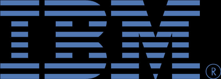 I B M Logo Striped Design PNG