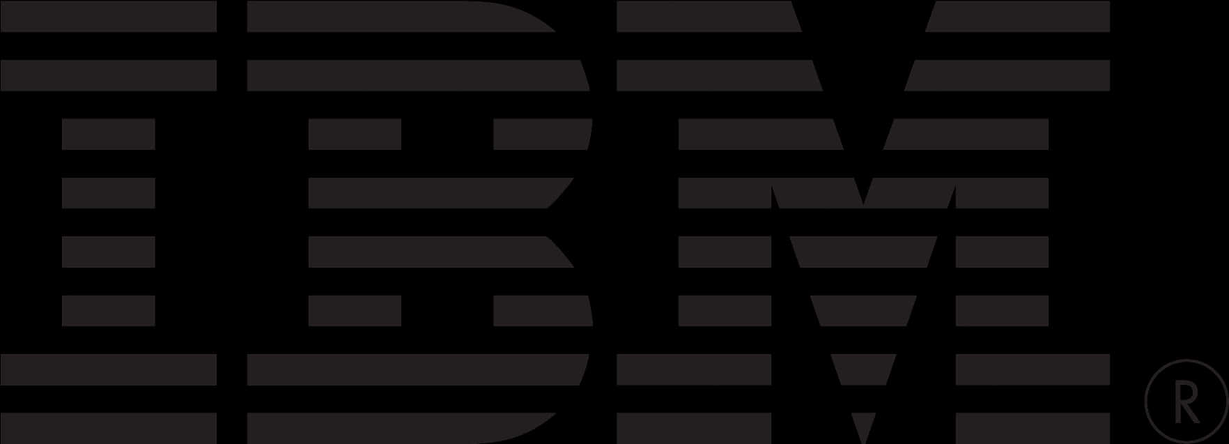 I B M Logo Stripped Design PNG