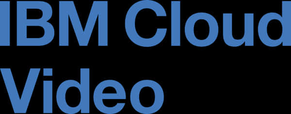 I B M_ Cloud_ Video_ Text_ Logo PNG