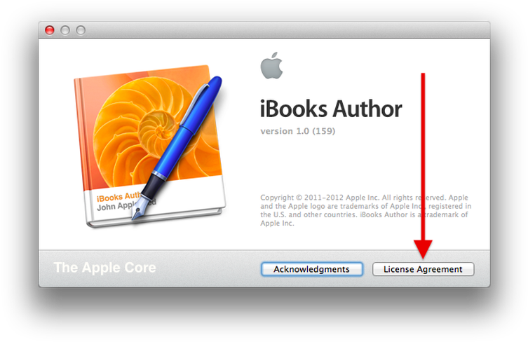 I Books Author License Agreement Screen PNG
