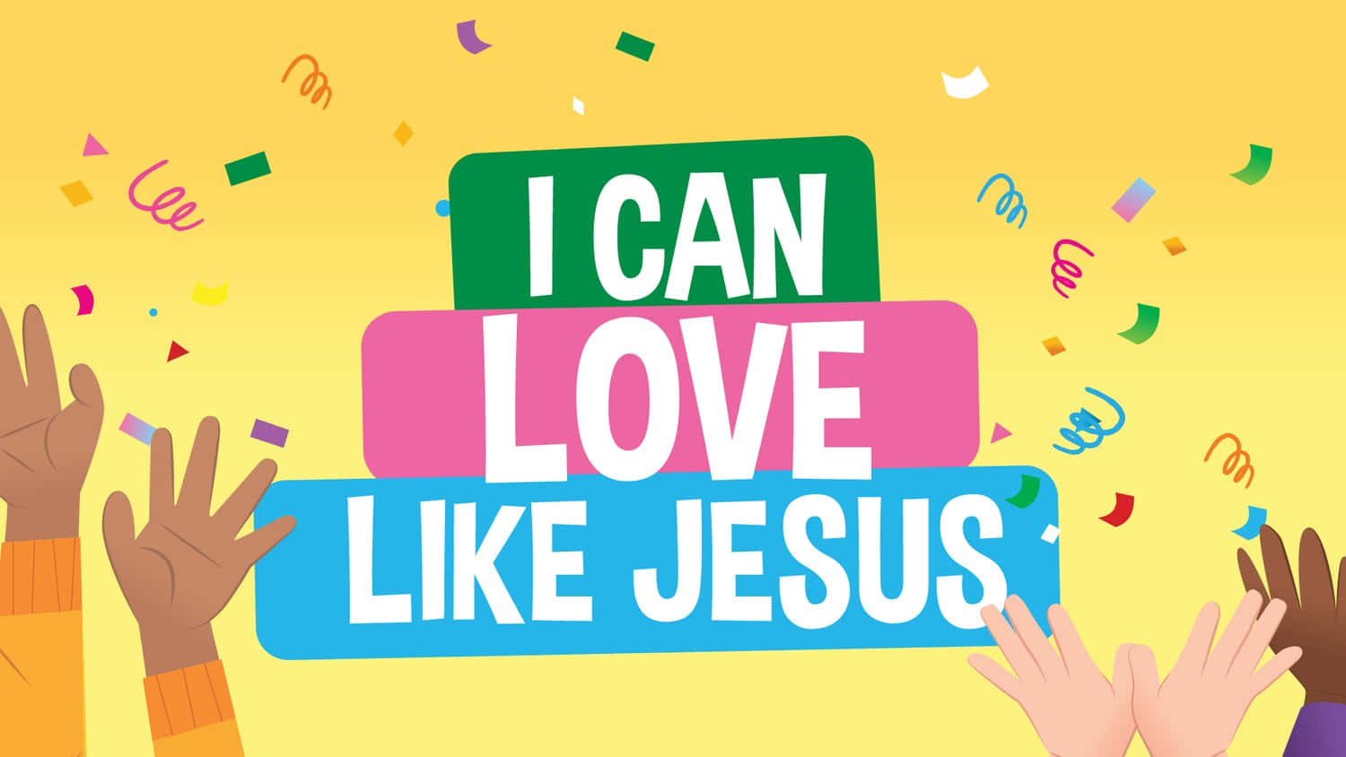 I Can Love Like Jesus Inspirational Banner Wallpaper