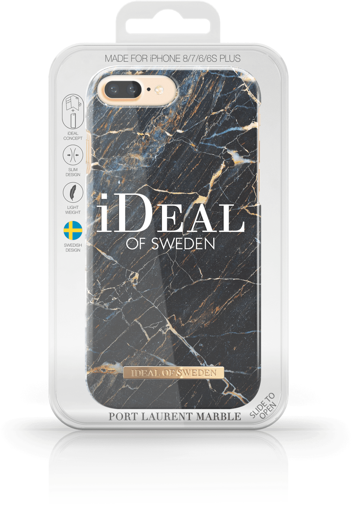 I Dealof Swedeni Phone Case Marble Design PNG