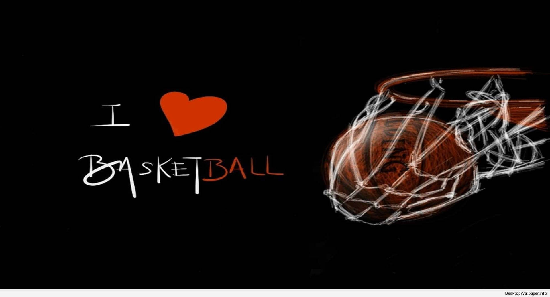 I Heart Basketball Shoot Wallpaper