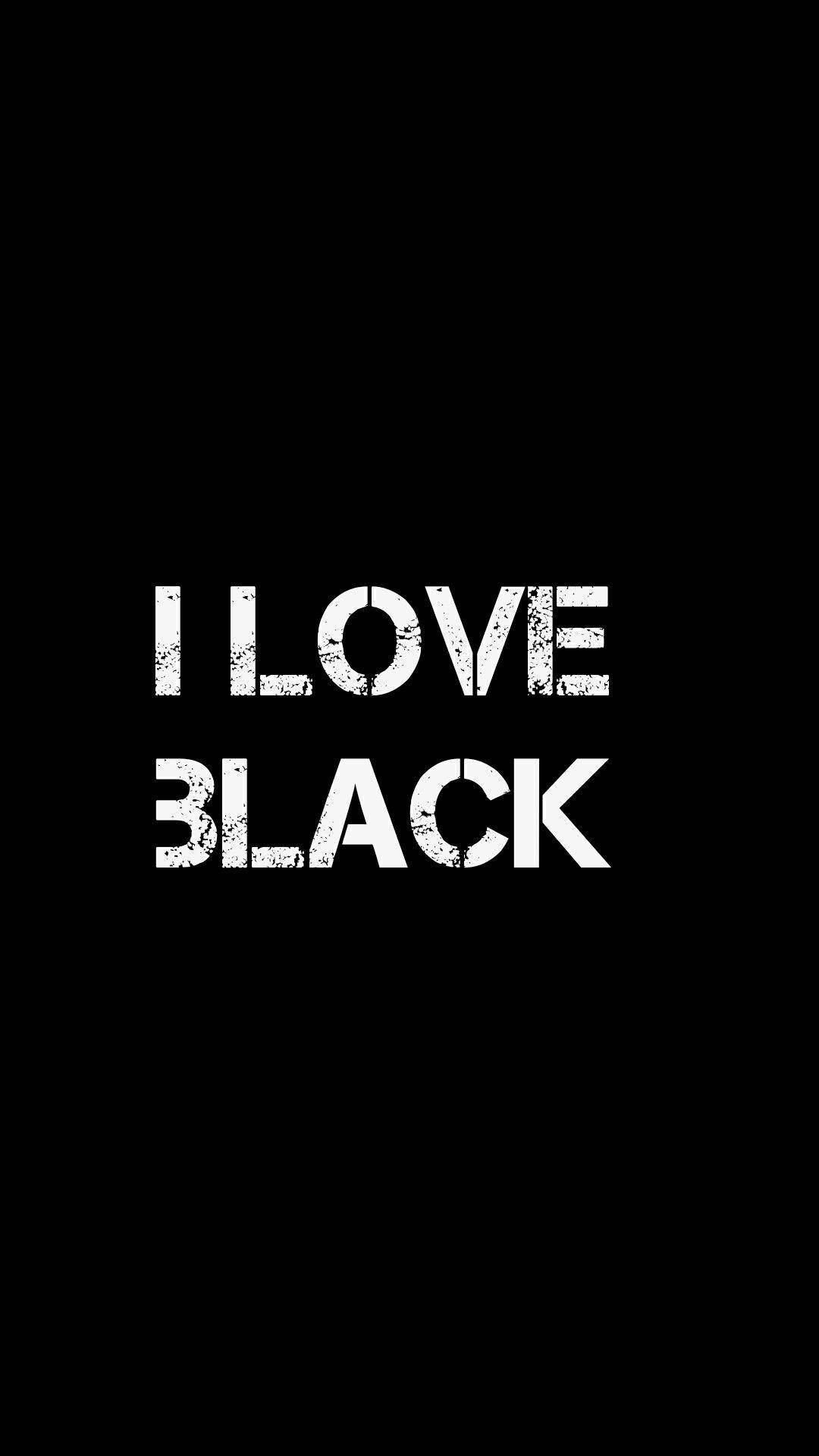 I Love Black Lover Background Wallpaper