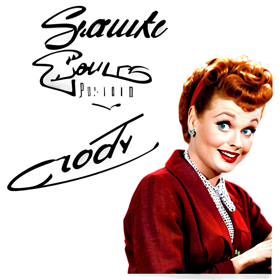 I Love Lucy Signature Autograph Png 06242024 PNG