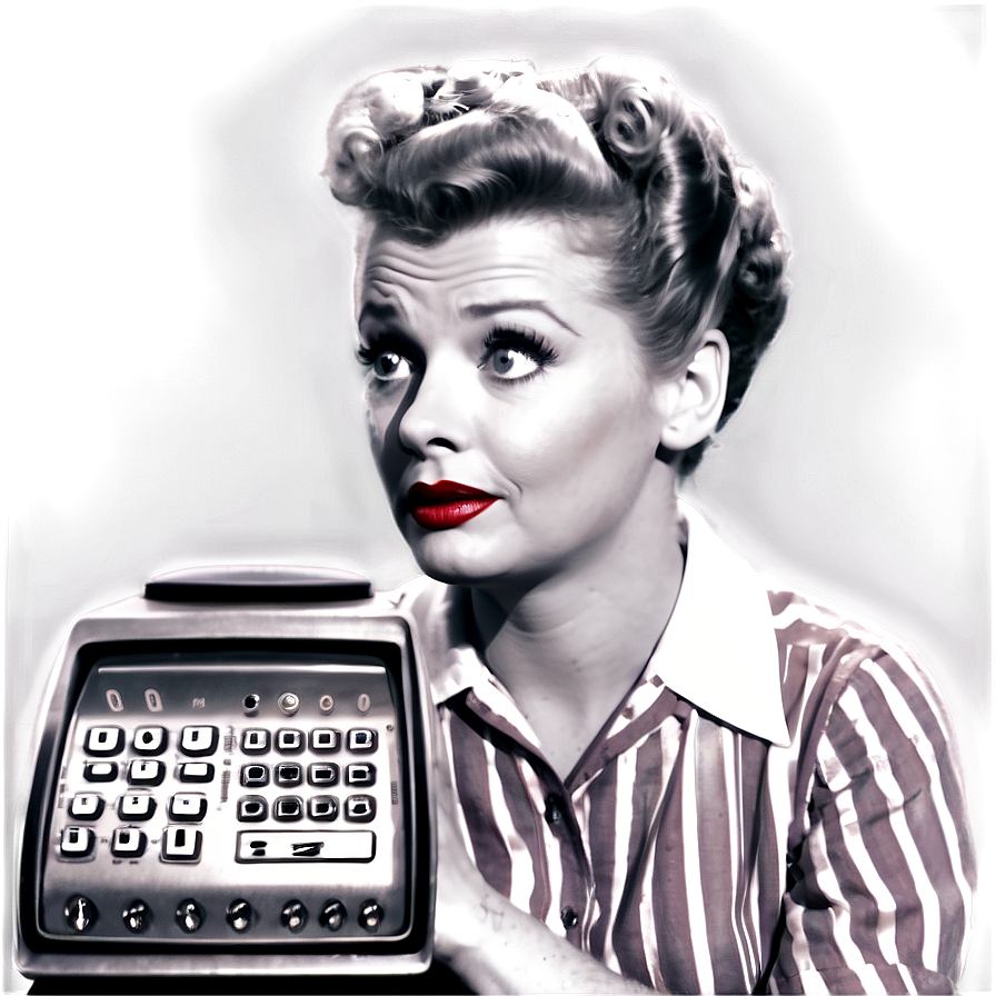 I Love Lucy Tv Set Png 06242024 PNG