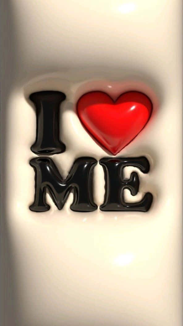 I Love Me Heart Graphic Wallpaper