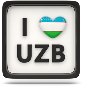 I Love Uzbekistan Graphic PNG