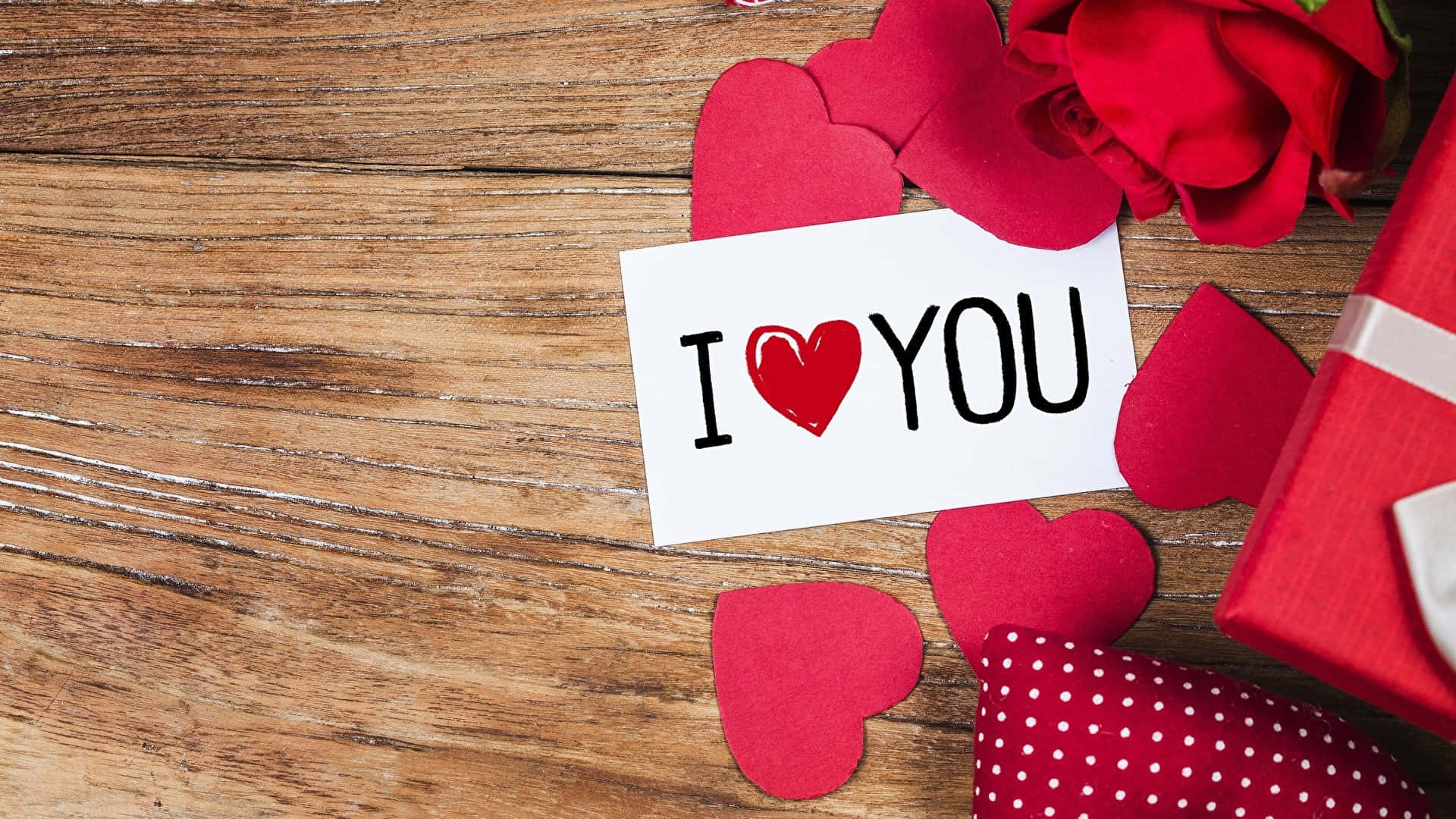 Tell that special someone how much you care with 3 words: "I Love You"