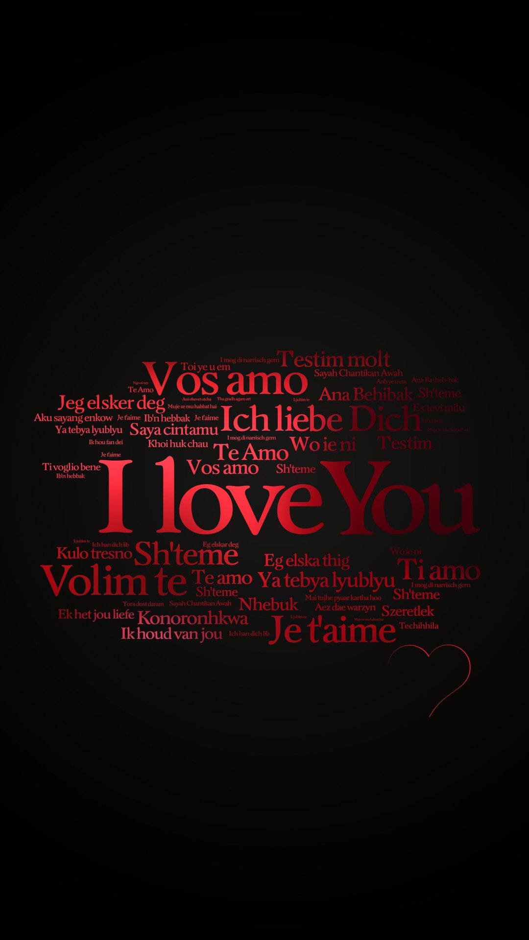 Download I Love You In Different Languages Wallpaper 