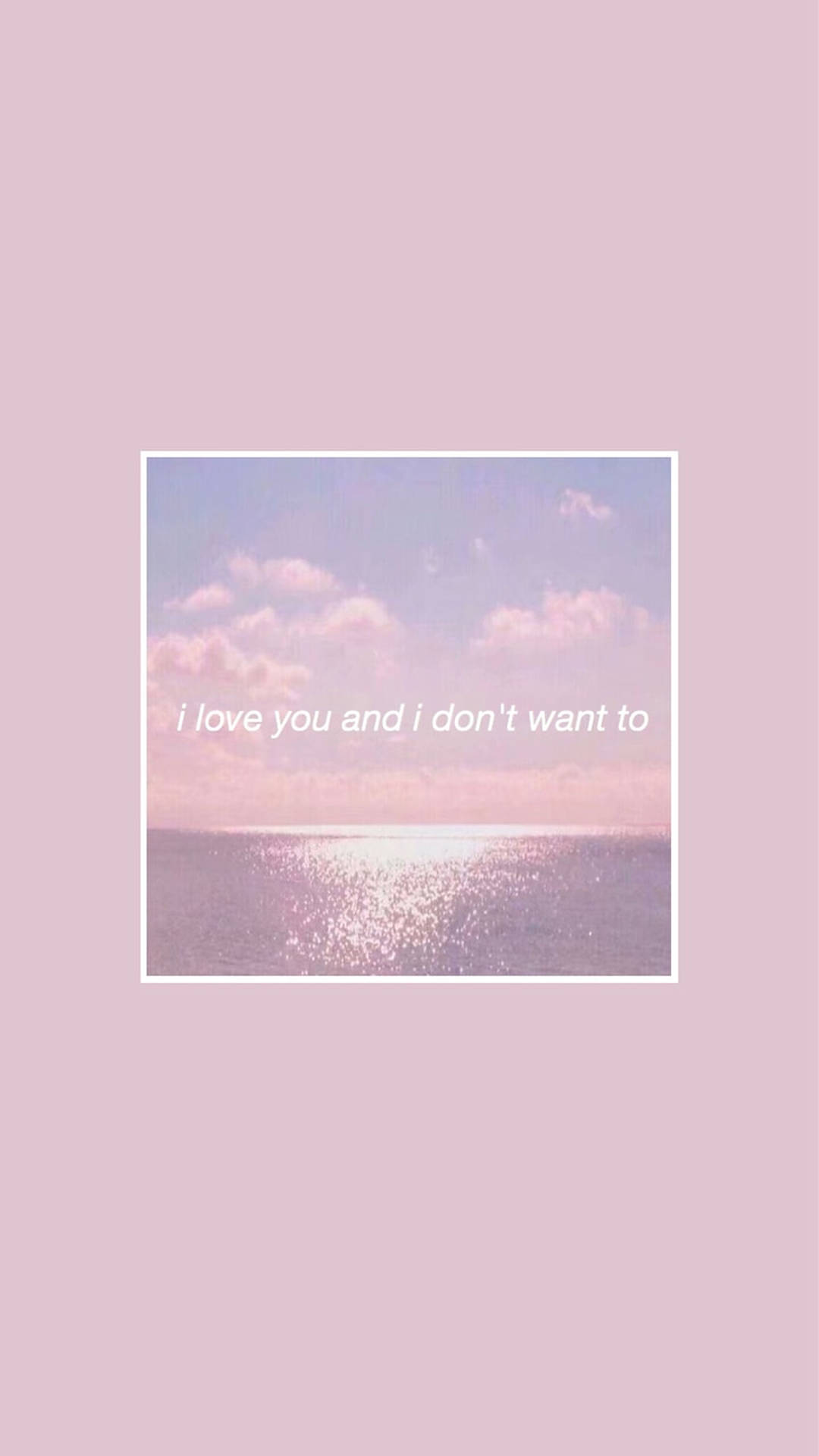 I Love You Pink Aesthetic Wallpaper