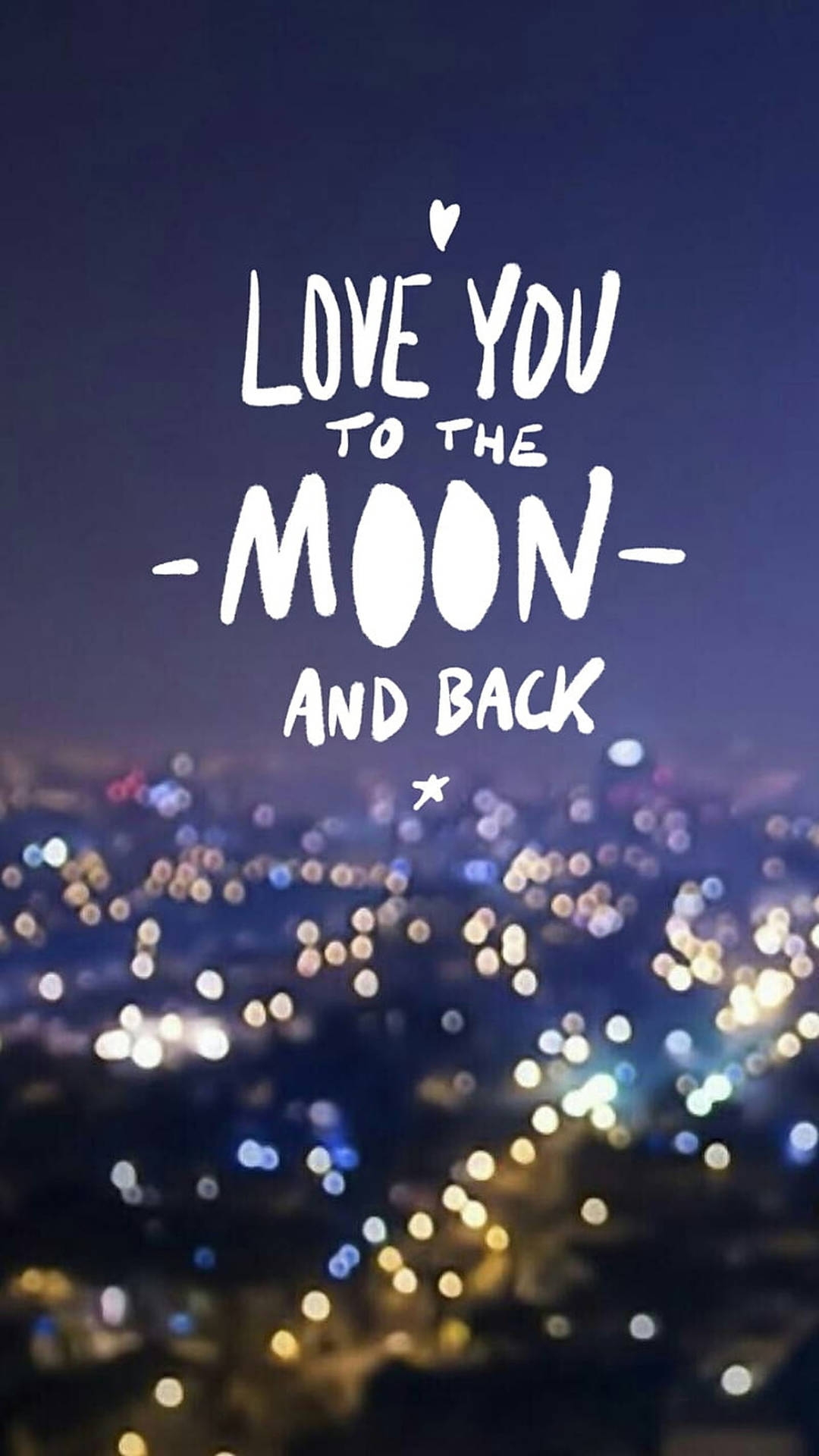 I Love You To The Moon Wallpaper