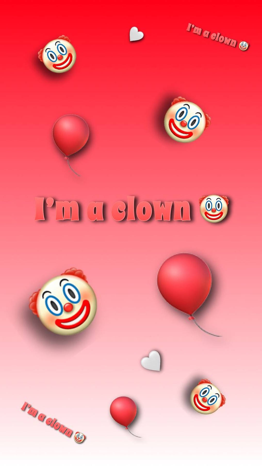 Colorful Expressions of a Clown Wallpaper