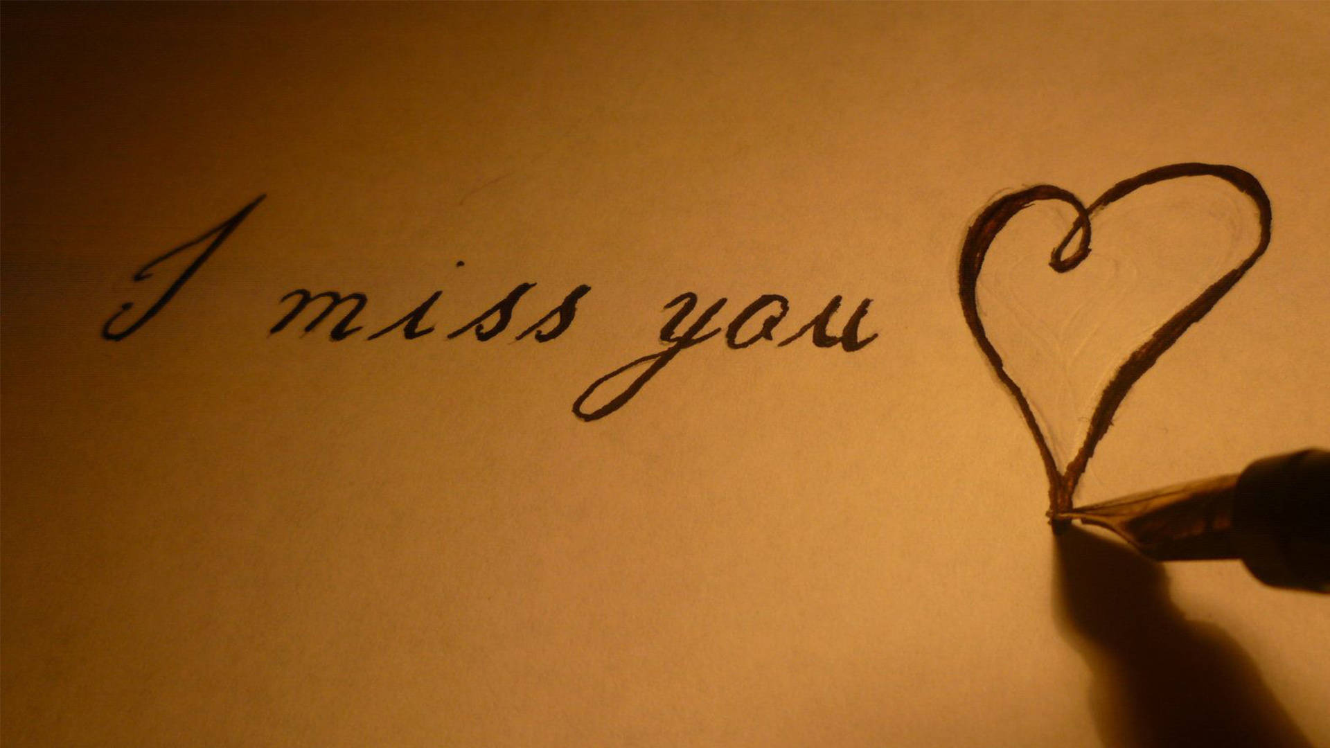 I Miss You Calligraphy