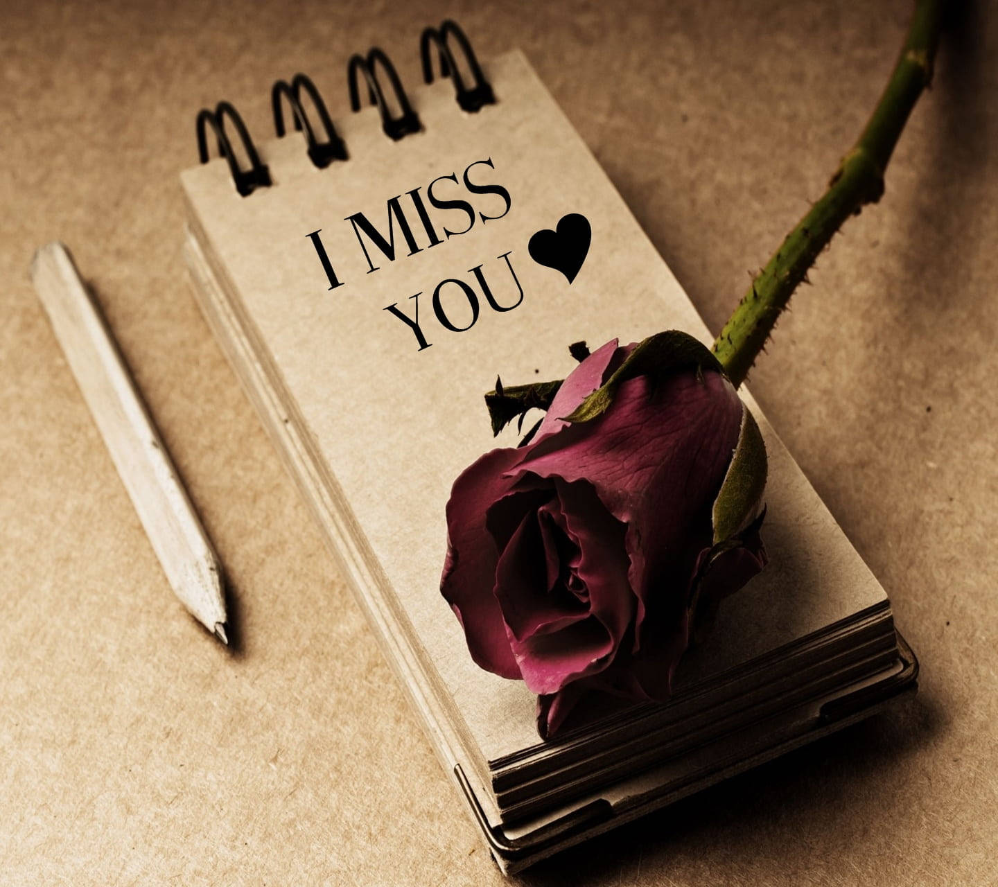 I Miss You Note Wallpaper