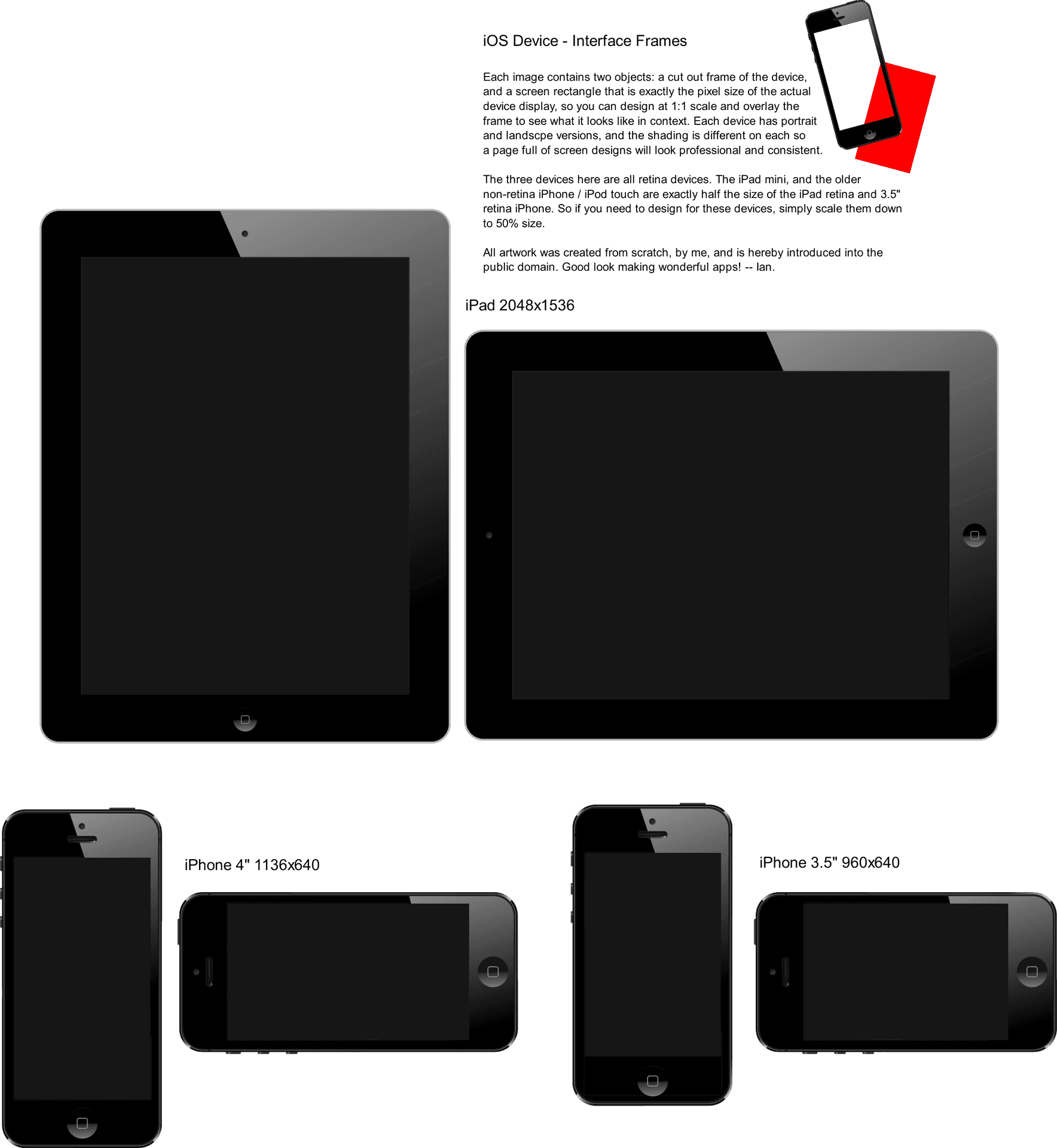 I O S Device Interface Frames PNG