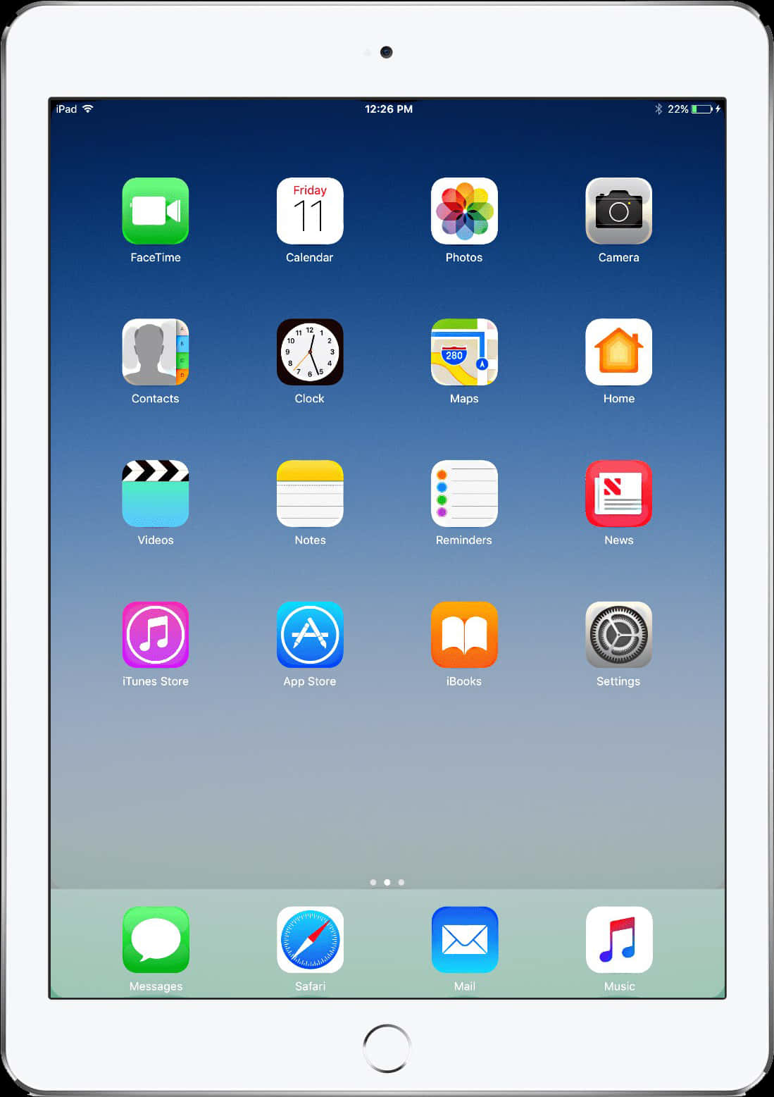 I Pad Home Screen Display PNG