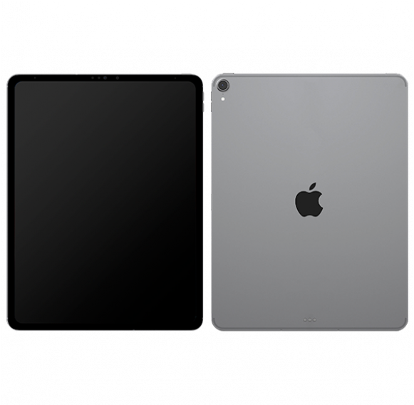 I Pad Pro Space Gray Frontand Back PNG